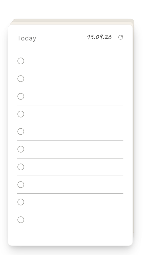 A stacked DodoDeck checklist